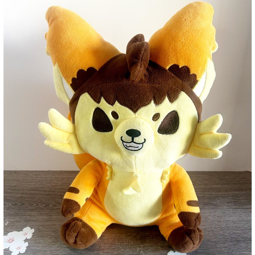 2018 Marble Cake Fox Plush Large Stuffed Animal Orange Brown Tasty Peach Studios